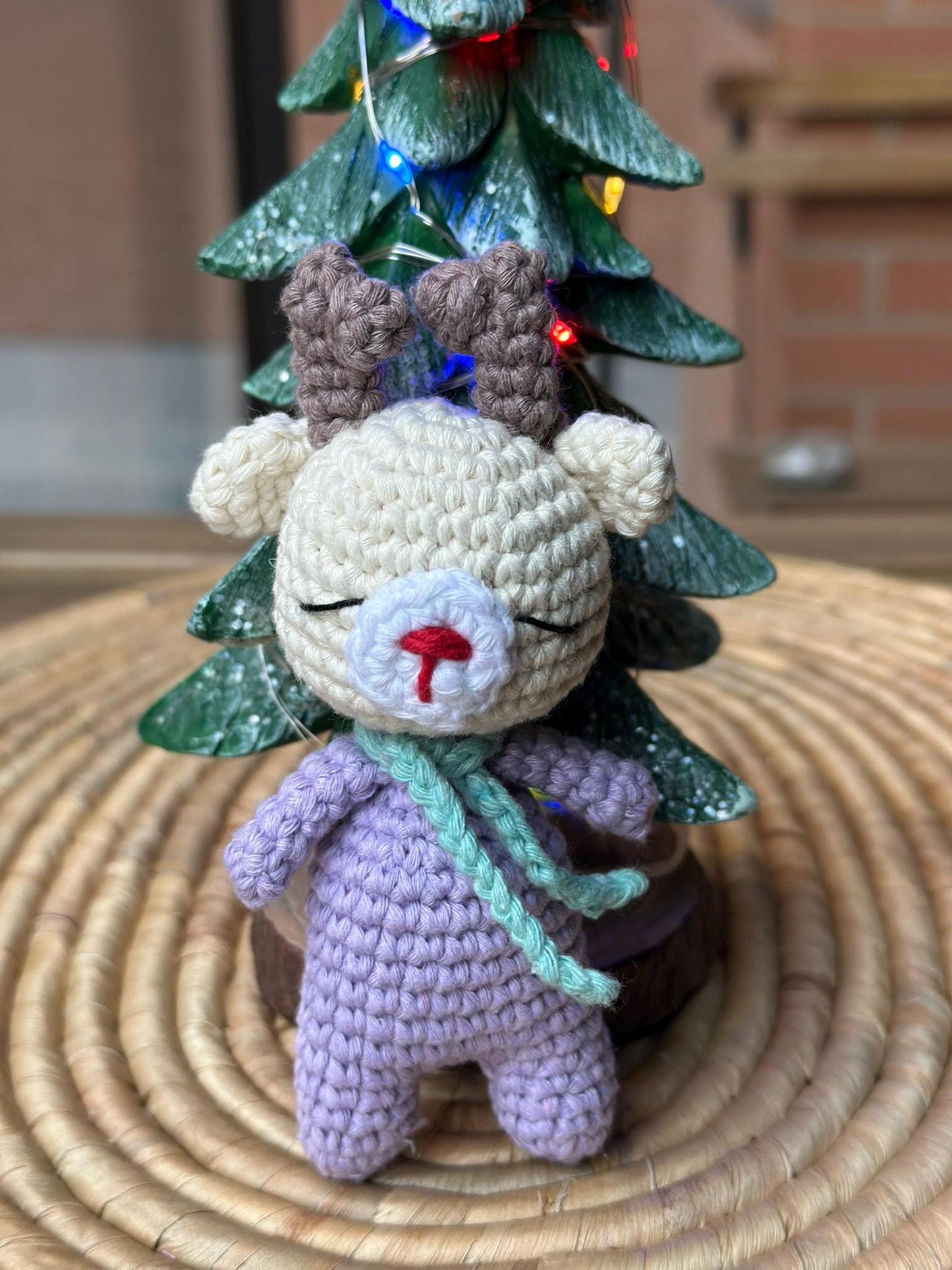 Handmade Mini Reindeer Plushies, Cute Canadian Christmas Decor, Small Soft Toy, Holiday Gift, Winter Nursery Decor