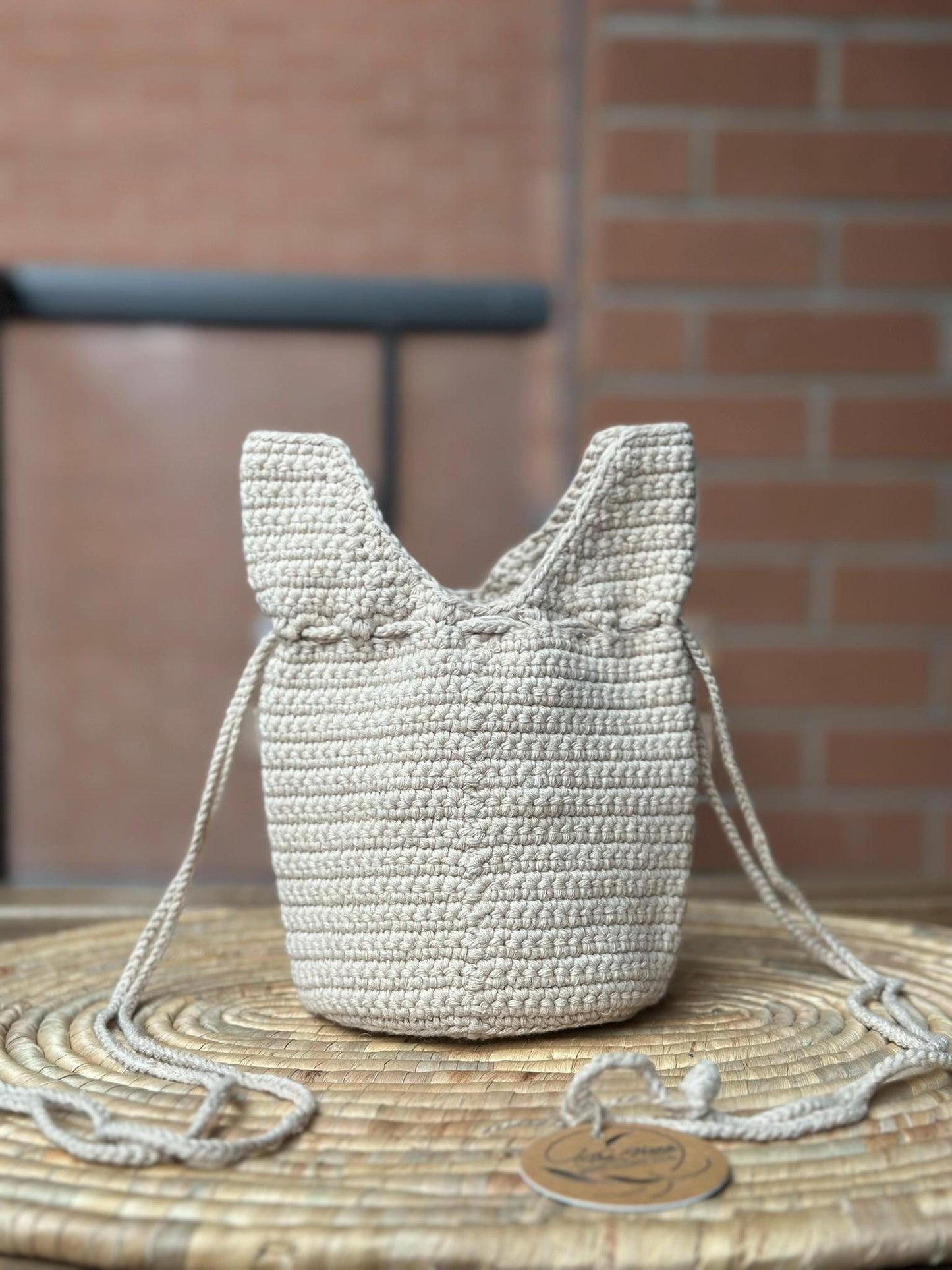 Handmade Crochet Bunny Bag, Cute Cotton Yarn Animal Purse for Kids, Eco-Friendly Gift Idea, 4 Color Options Available