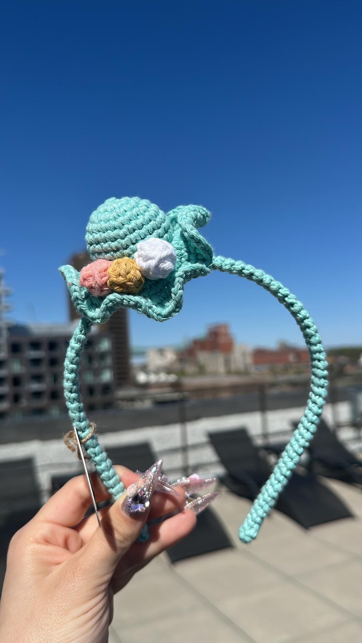 Handmade Adjustable Hat-Style Hairband | Cotton Yarn, 4 Colors