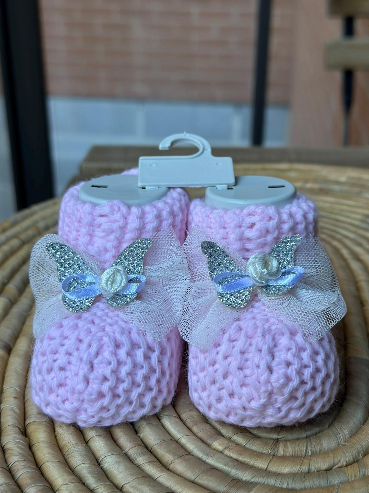Newborn Booties, Baby Shower Knitted Baby Shoes, Knitted Slippers, Newborn Baby Gift, Newborn Shoes, 0-1Y