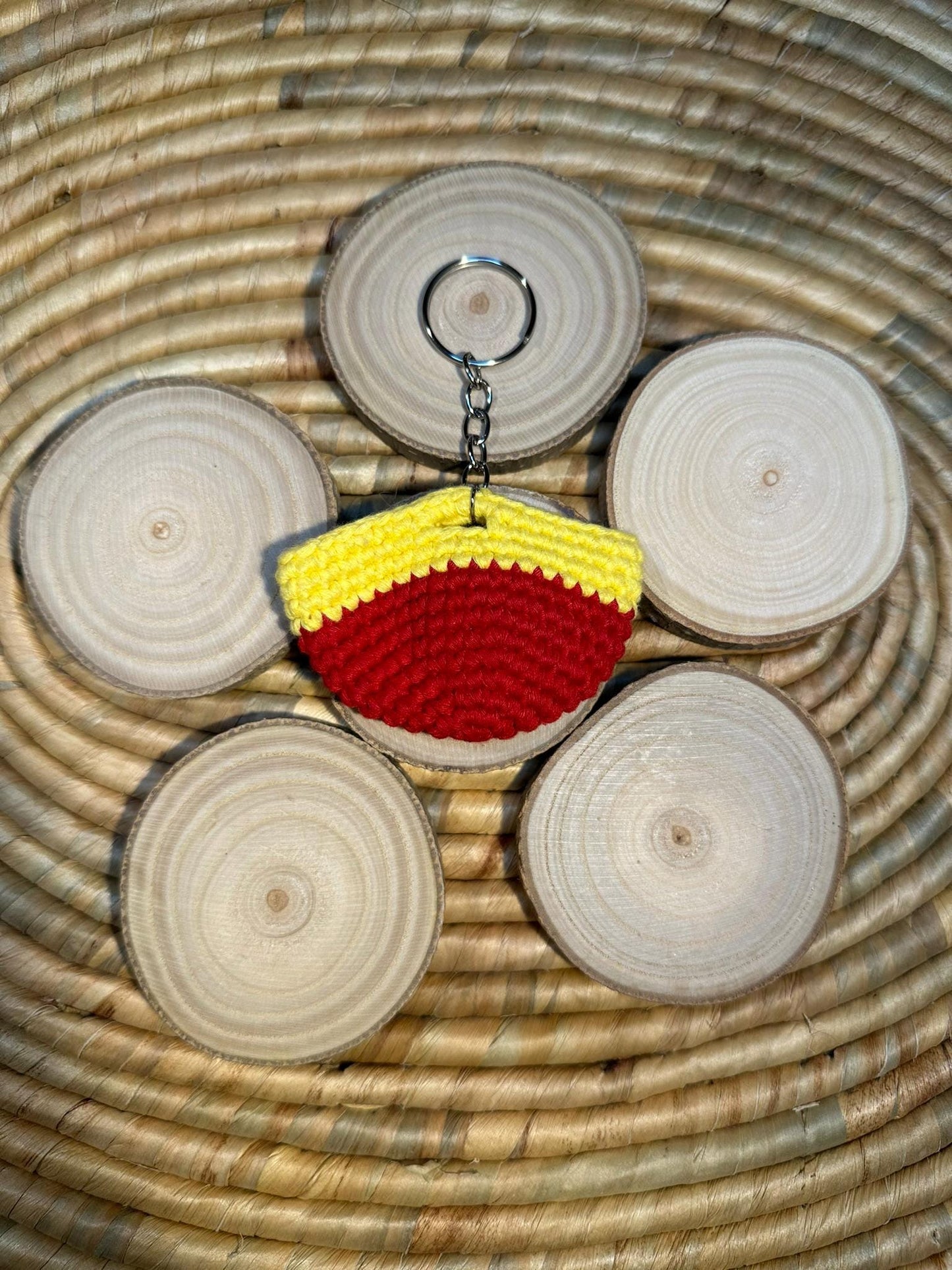 Mini Crochet Bag Keychain, Handmade Purse Charm, Cute Summer Gift, Boho Key Holder, Colorful Key Ring, Cotton Yarn Accessory, Cotton Keyring