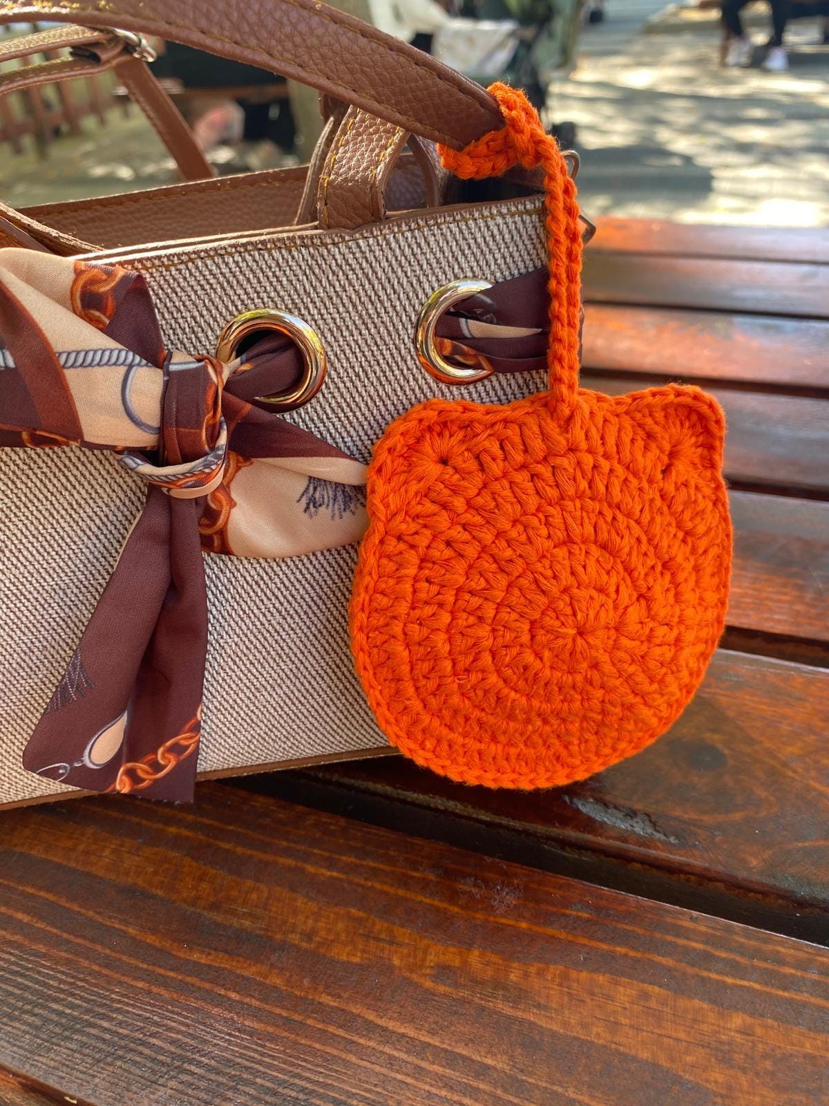 Handmade Crochet AirPods Case, 100% Cotton Yarn Earphone Pouch & Cute Bag Charm, Protective Cover Gift for Her