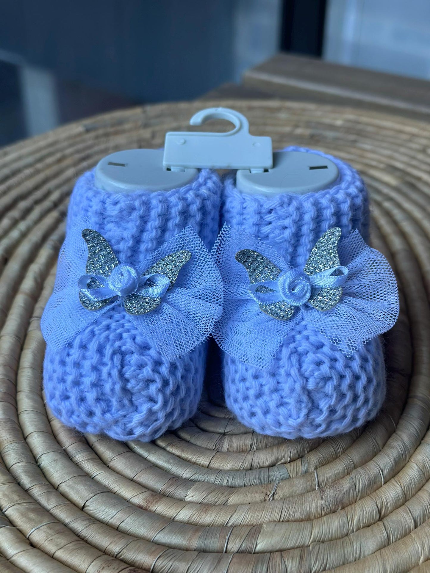 Newborn Booties, Baby Shower Knitted Baby Shoes, Knitted Slippers, Newborn Baby Gift, Newborn Shoes, 0-1Y