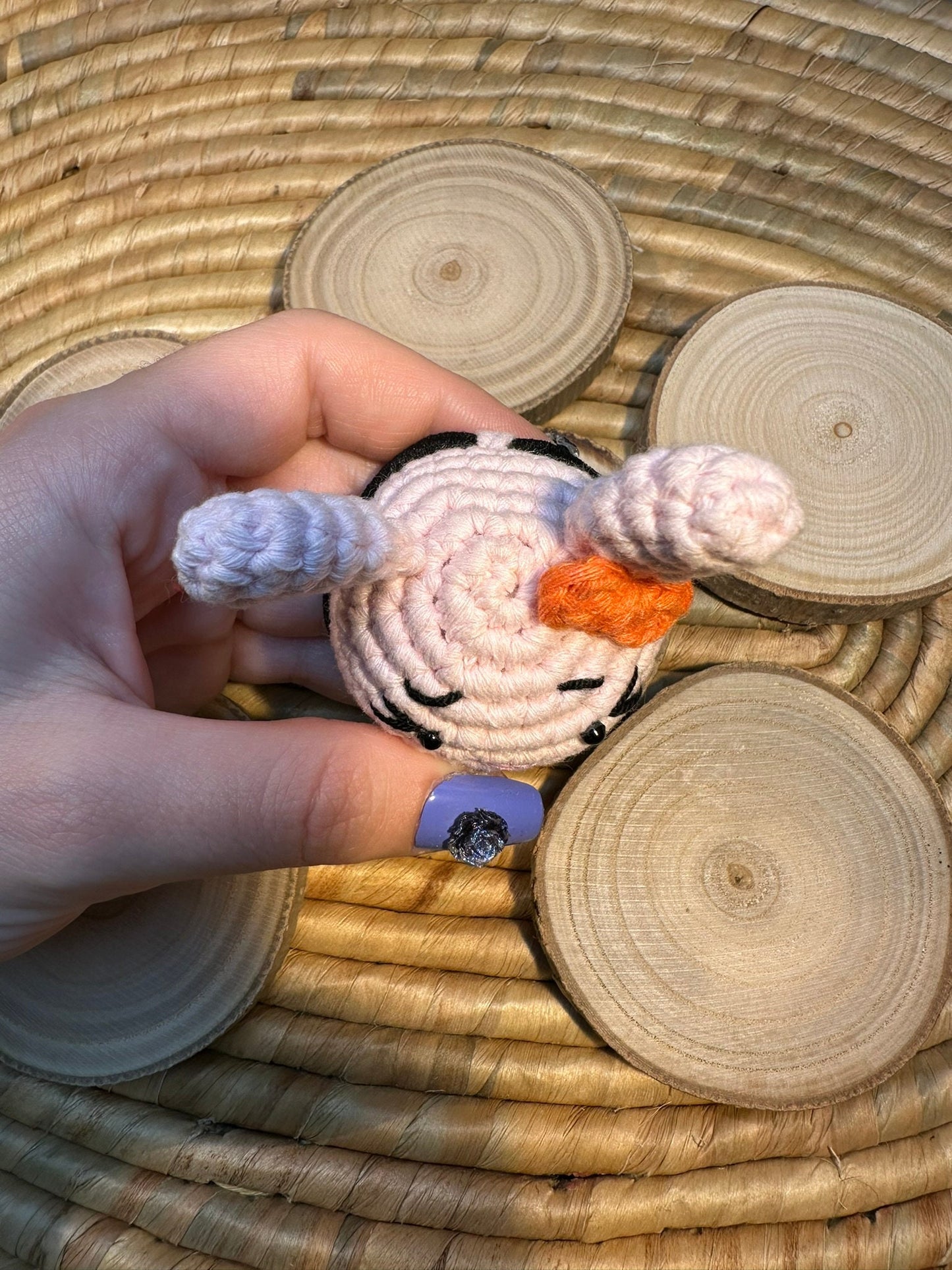 Handmade Cotton Yarn Bear & Bunny Hair Ties, Set of 2 Adorable Hair Accessories, Crochet Hair Ties, Easter Hair Tie Set, Gift Idea