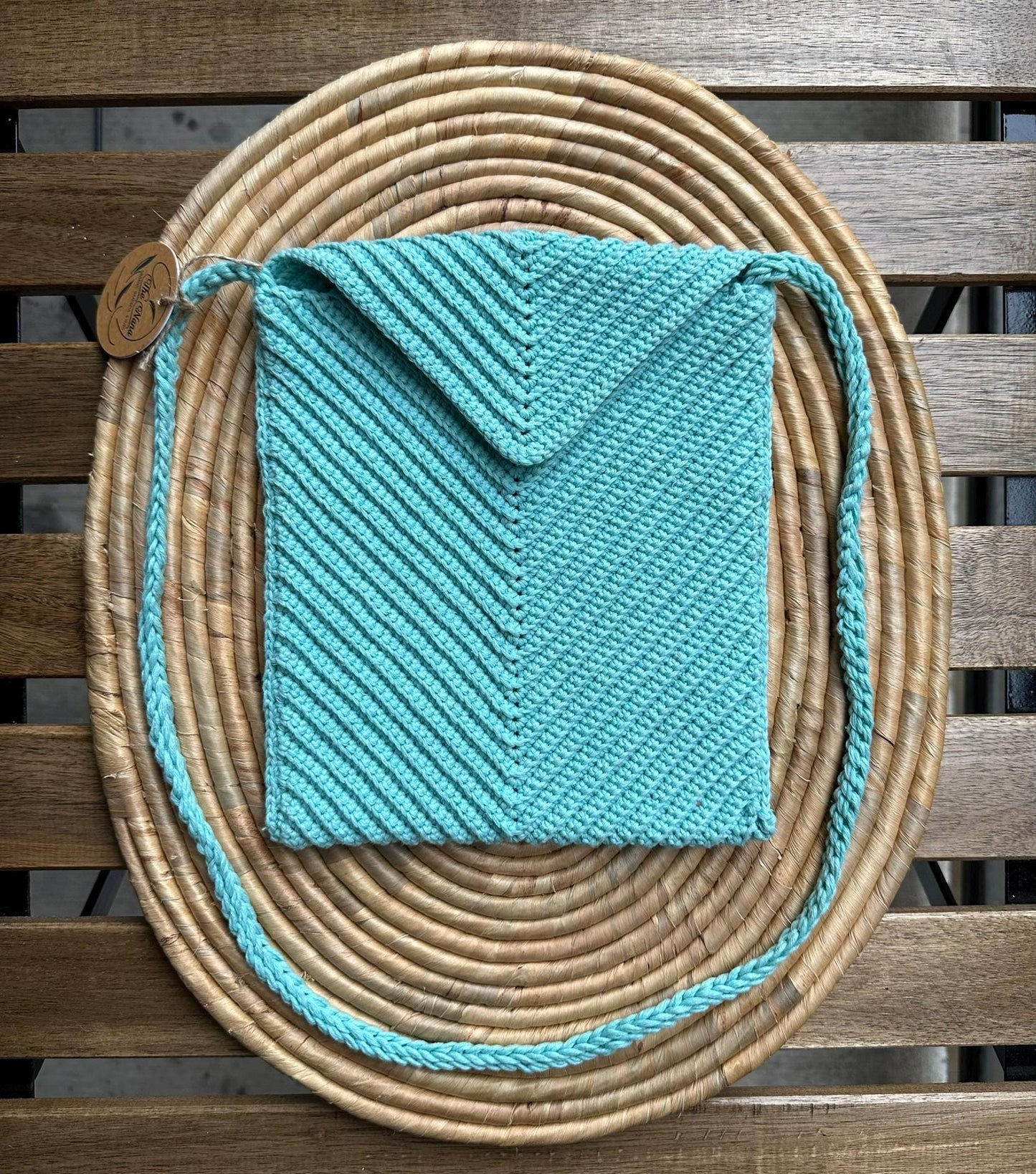 Handmade Crochet Cotton Shoulder Bag, Eco-Friendly Purse, Boho Knit Tote, Reusable Everyday Bag, Gift for Her