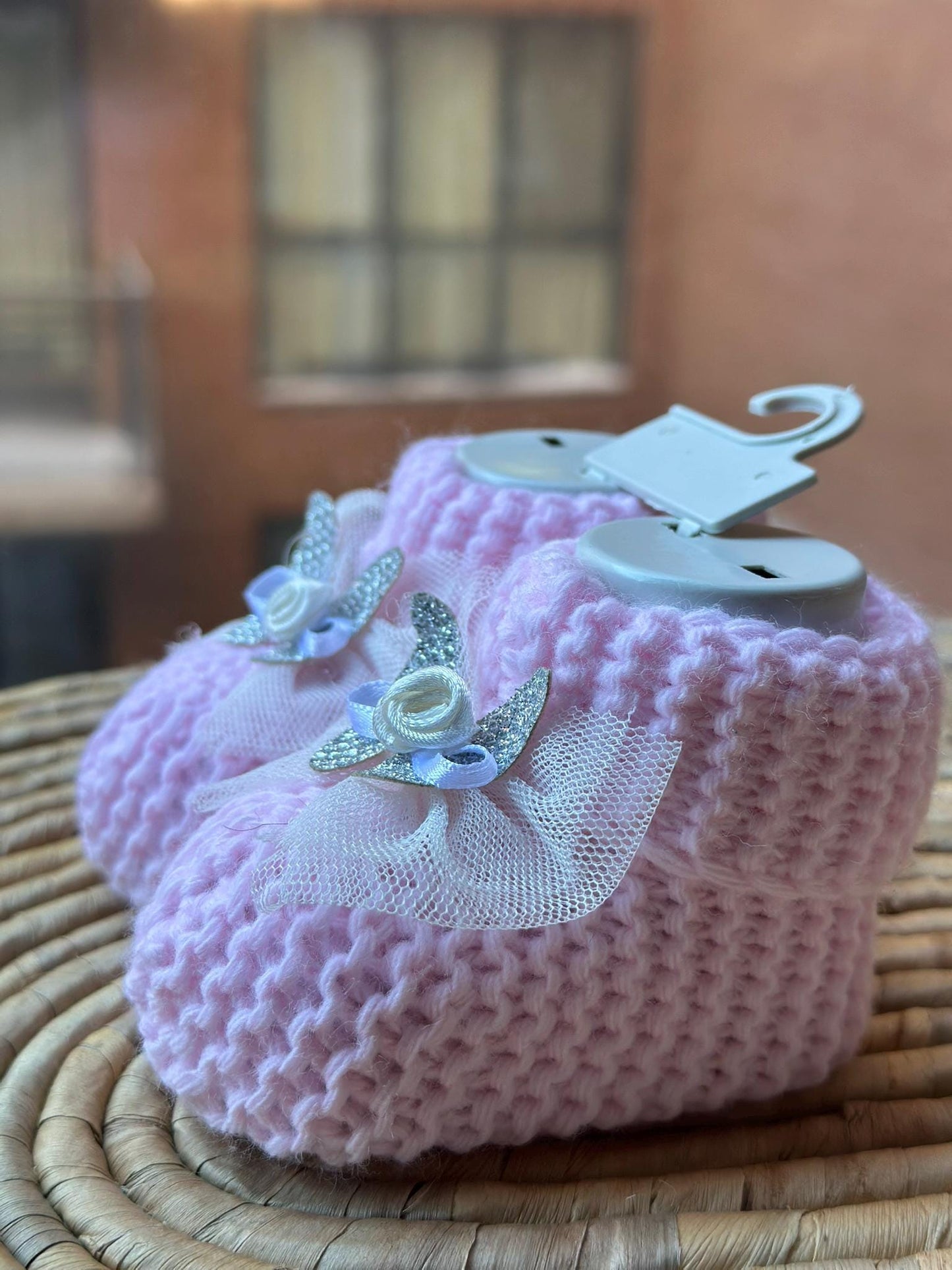 Newborn Booties, Baby Shower Knitted Baby Shoes, Knitted Slippers, Newborn Baby Gift, Newborn Shoes, 0-1Y