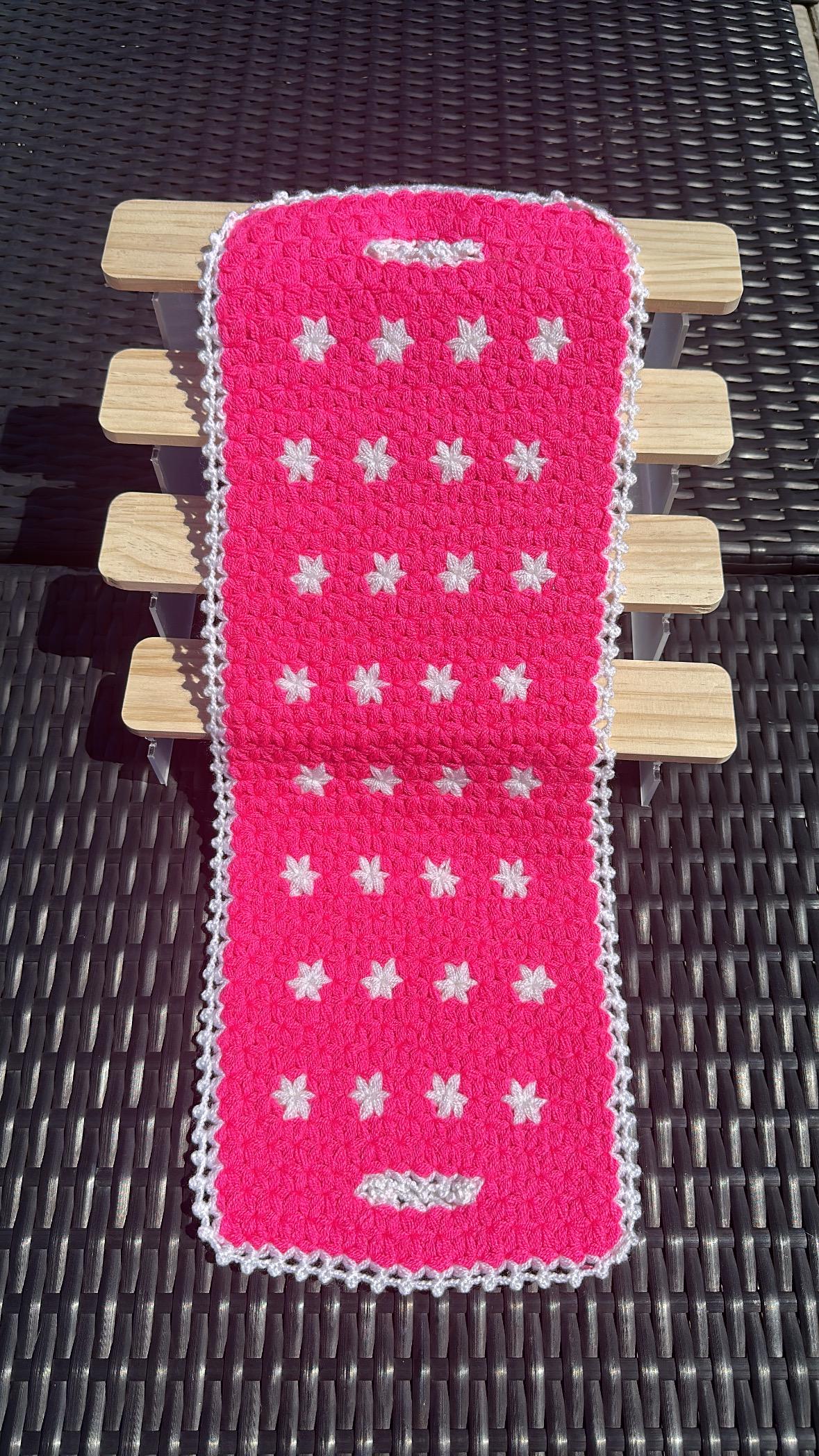 Traditional Turkish Crochet Bath Mitt, Handmade Exfoliating Red Washcloth with Bird Pattern, Handmade Turkish Bath Washcloths with Crochet