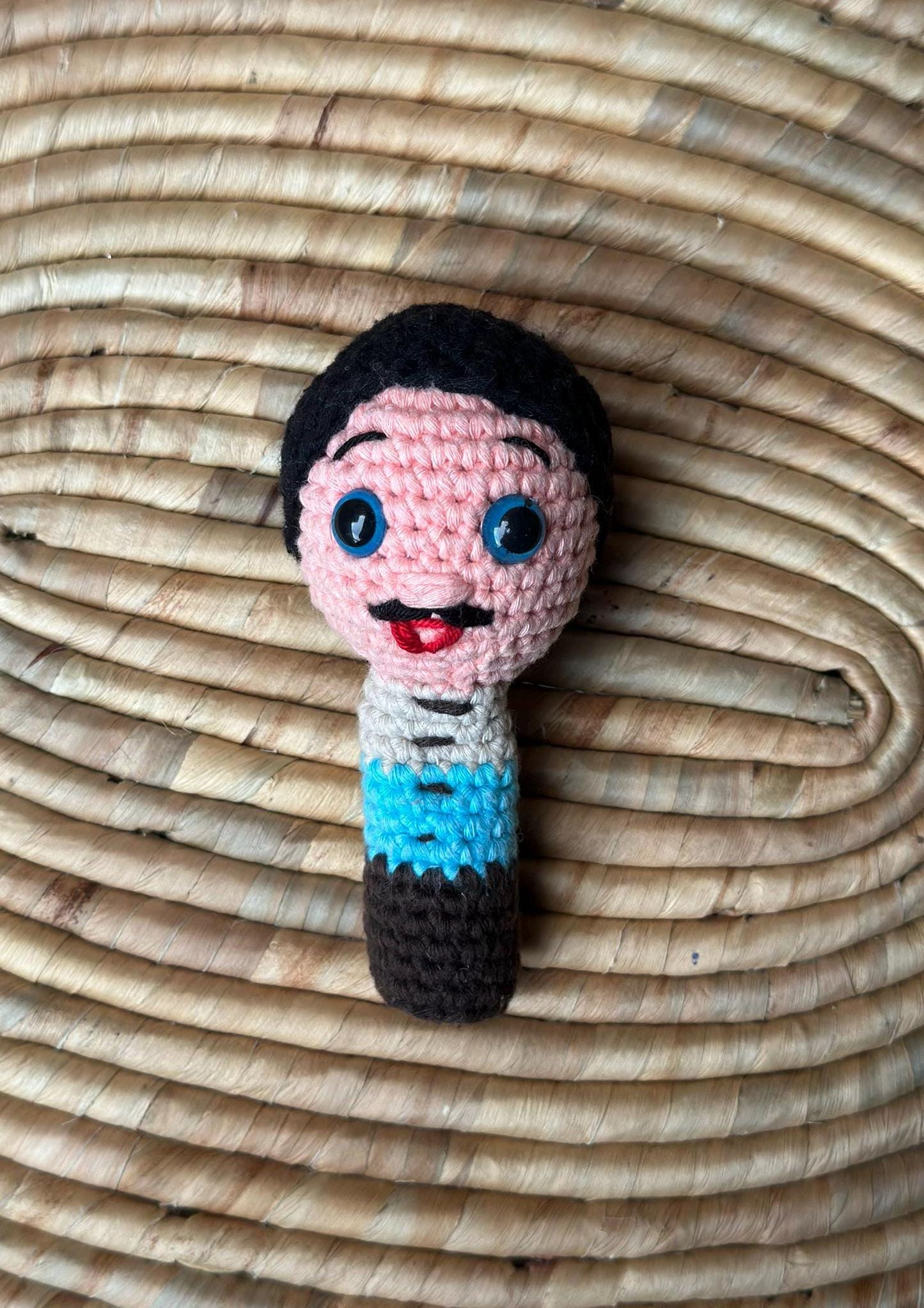 Handmade Cotton Yarn Puppet, Soft Toy for Kids, Playmate Doll, Amigurumi Gift for Children, Montessori Toy