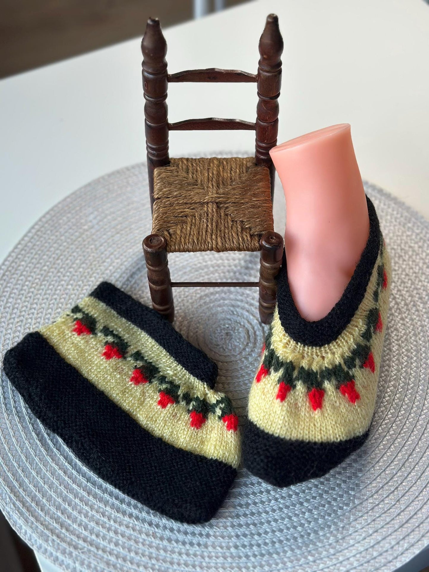 Anatolian Patterned Socks, Handmade Colorful Crochet Booties, Sleep Socks, Thermal Warm Socks, Handmade Knitted Turkish Patik Retro socks,