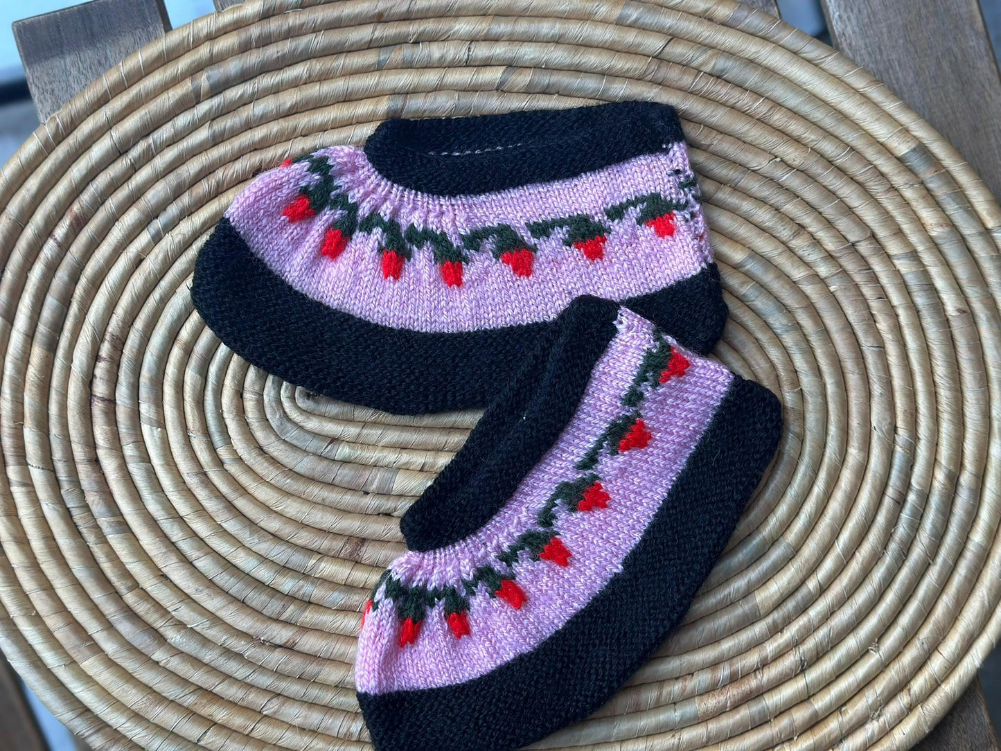 Anatolian Patterned Socks, Handmade Colorful Crochet Booties, Sleep Socks, Thermal Warm Socks, Handmade Knitted Turkish Patik Retro socks,