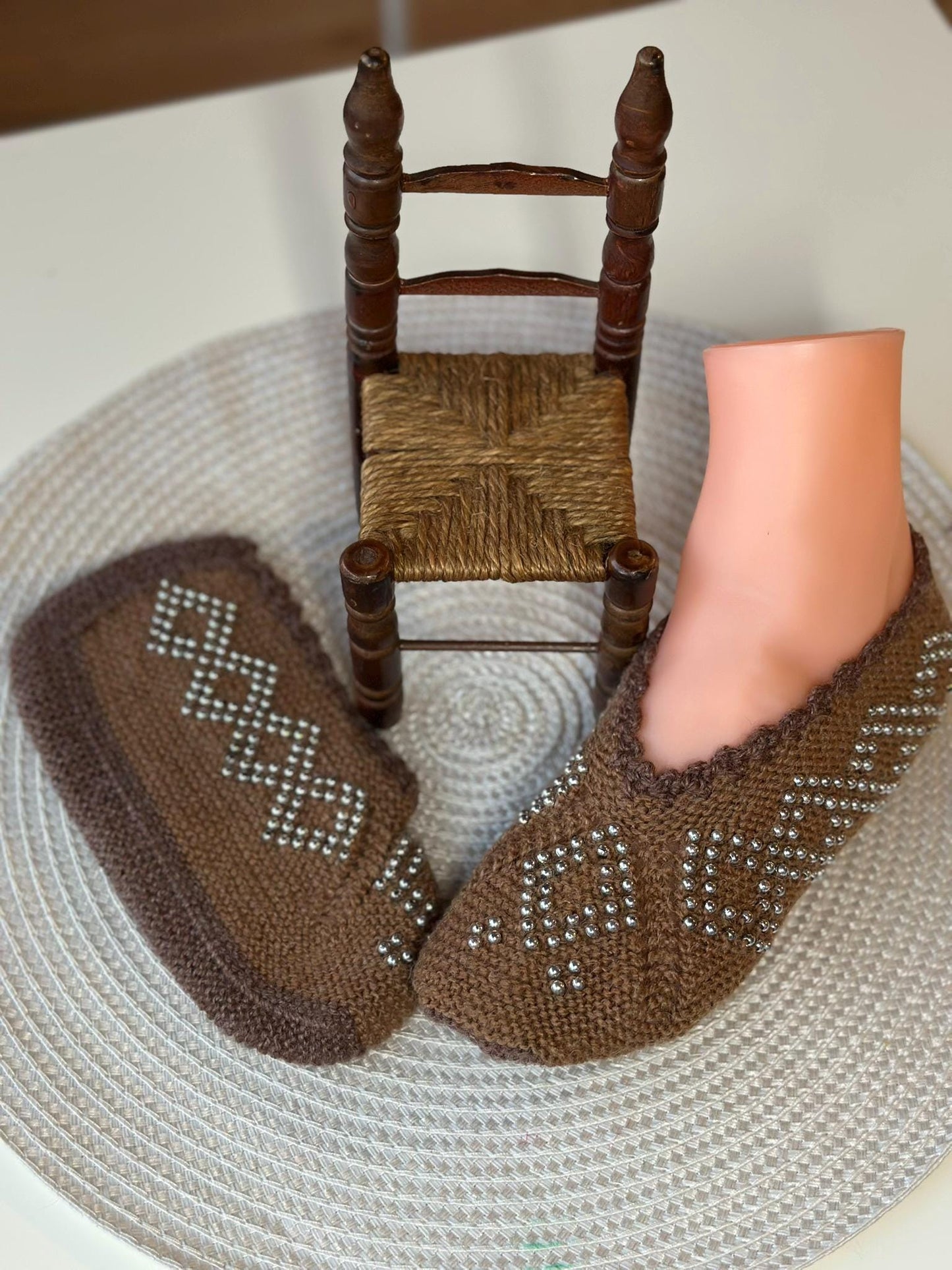 Anatolian Patterned Socks, Handmade Colorful Crochet Booties, Sleep Socks, Thermal Warm Socks, Handmade Knitted Turkish Patik Retro socks,
