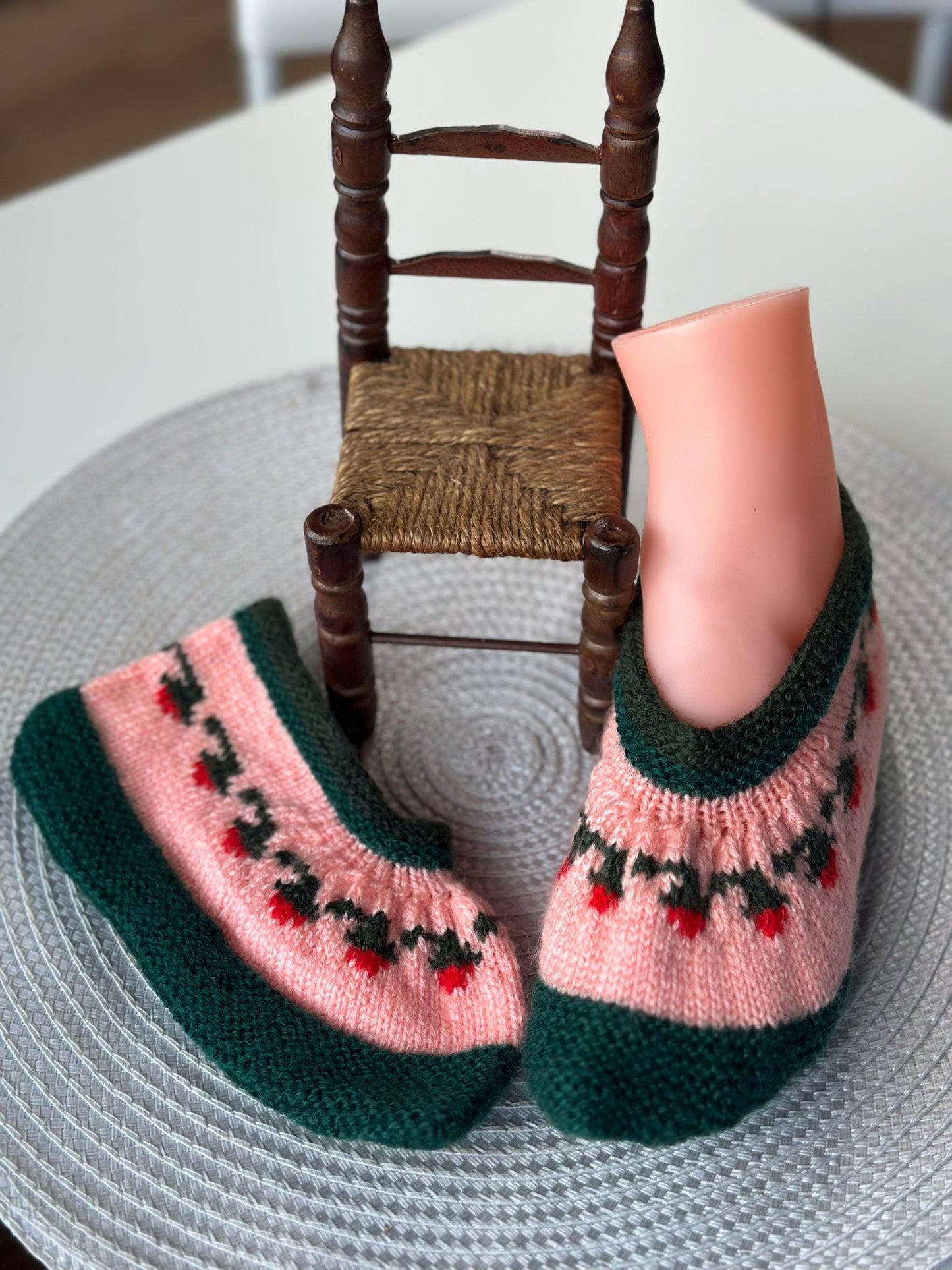 Anatolian Patterned Socks, Handmade Colorful Crochet Booties, Sleep Socks, Thermal Warm Socks, Handmade Knitted Turkish Patik Retro socks,