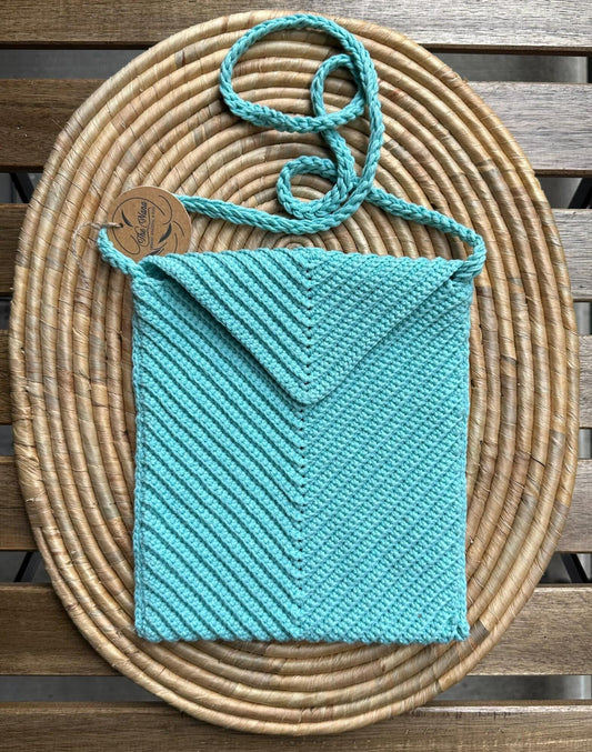 Handmade Crochet Cotton Shoulder Bag, Eco-Friendly Purse, Boho Knit Tote, Reusable Everyday Bag, Gift for Her