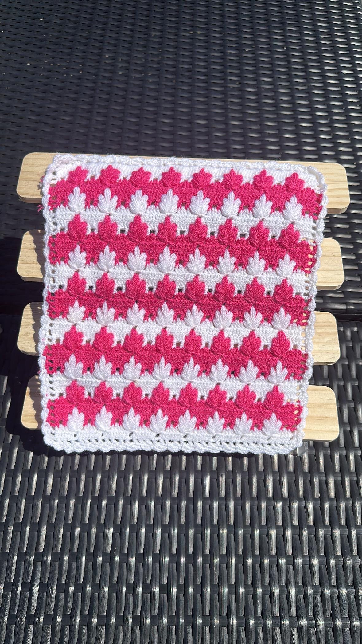 Traditional Turkish Crochet Bath Mitt, Handmade Exfoliating Red Washcloth with Bird Pattern, Handmade Turkish Bath Washcloths with Crochet
