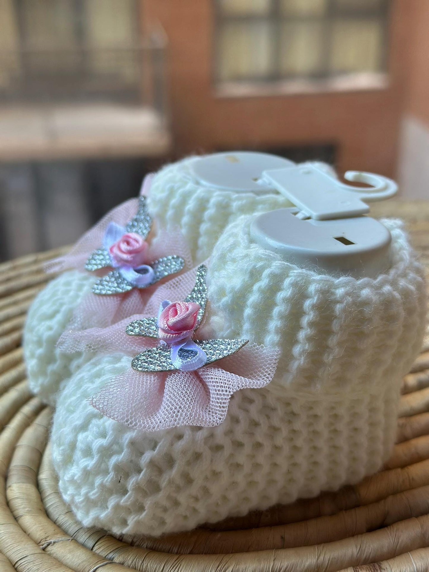 Newborn Booties, Baby Shower Knitted Baby Shoes, Knitted Slippers, Newborn Baby Gift, Newborn Shoes, 0-1Y