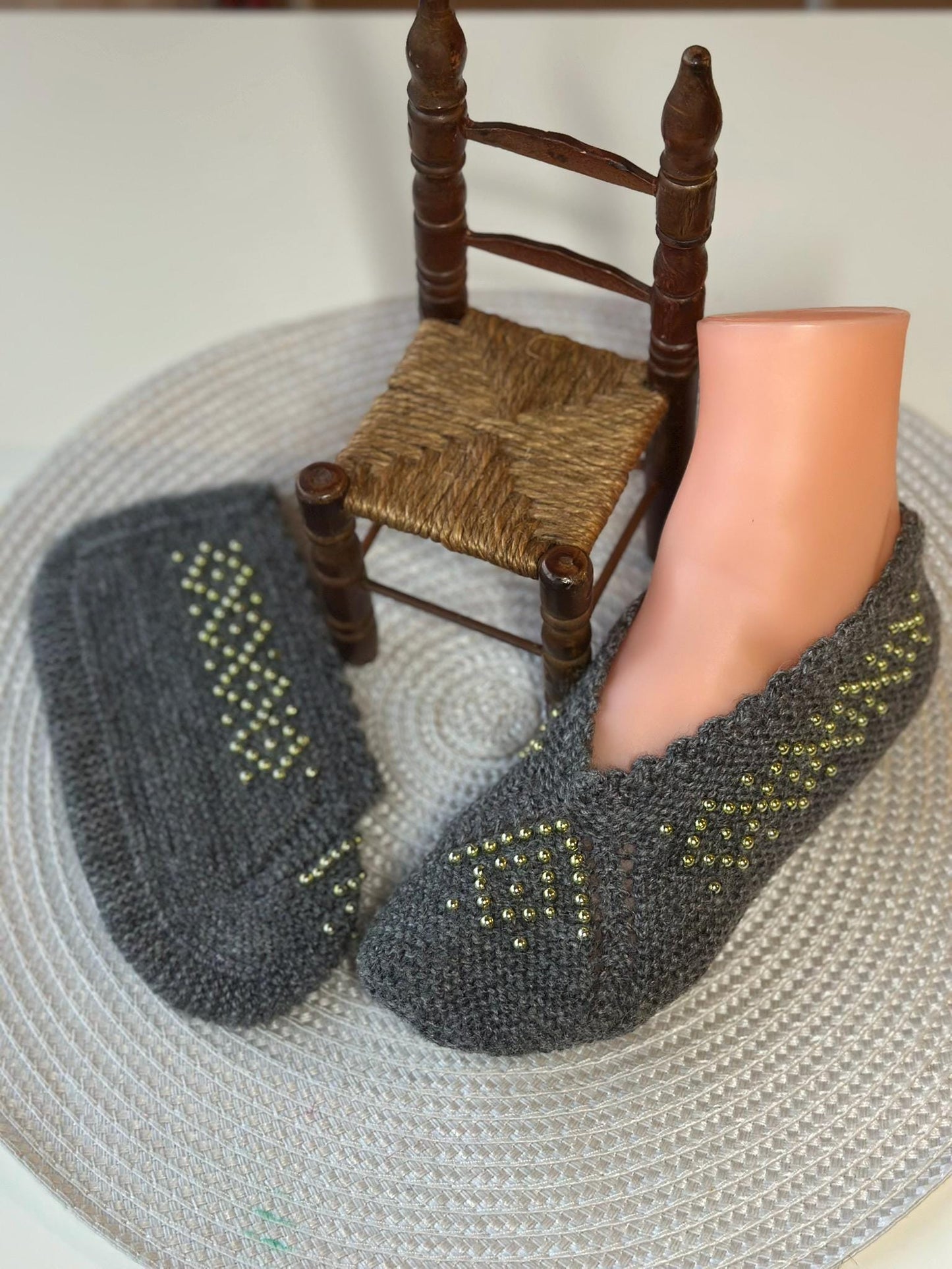 Anatolian Patterned Socks, Handmade Colorful Crochet Booties, Sleep Socks, Thermal Warm Socks, Handmade Knitted Turkish Patik Retro socks,