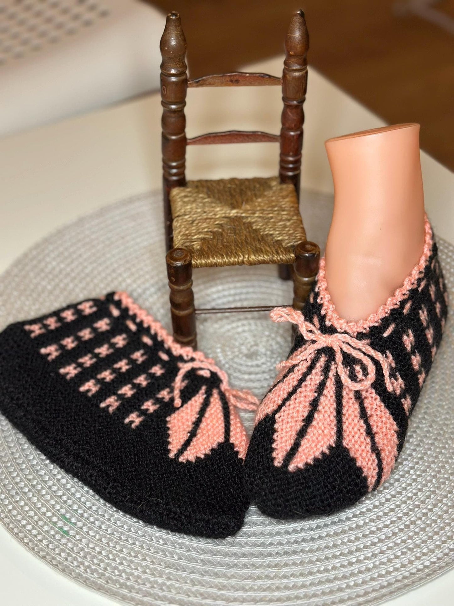 Anatolian Patterned Socks, Handmade Colorful Crochet Booties, Sleep Socks, Thermal Warm Socks, Handmade Knitted Turkish Patik Retro socks,