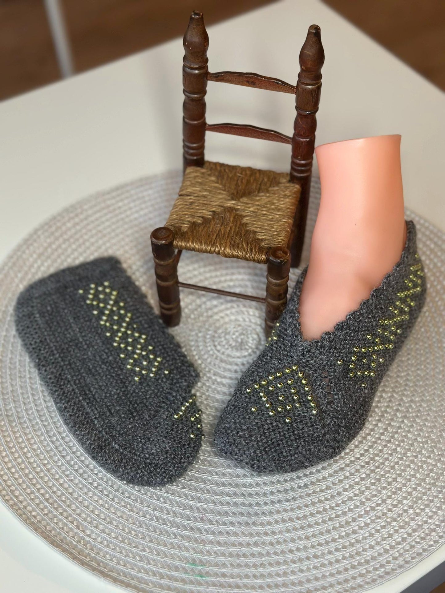 Anatolian Patterned Socks, Handmade Colorful Crochet Booties, Sleep Socks, Thermal Warm Socks, Handmade Knitted Turkish Patik Retro socks,