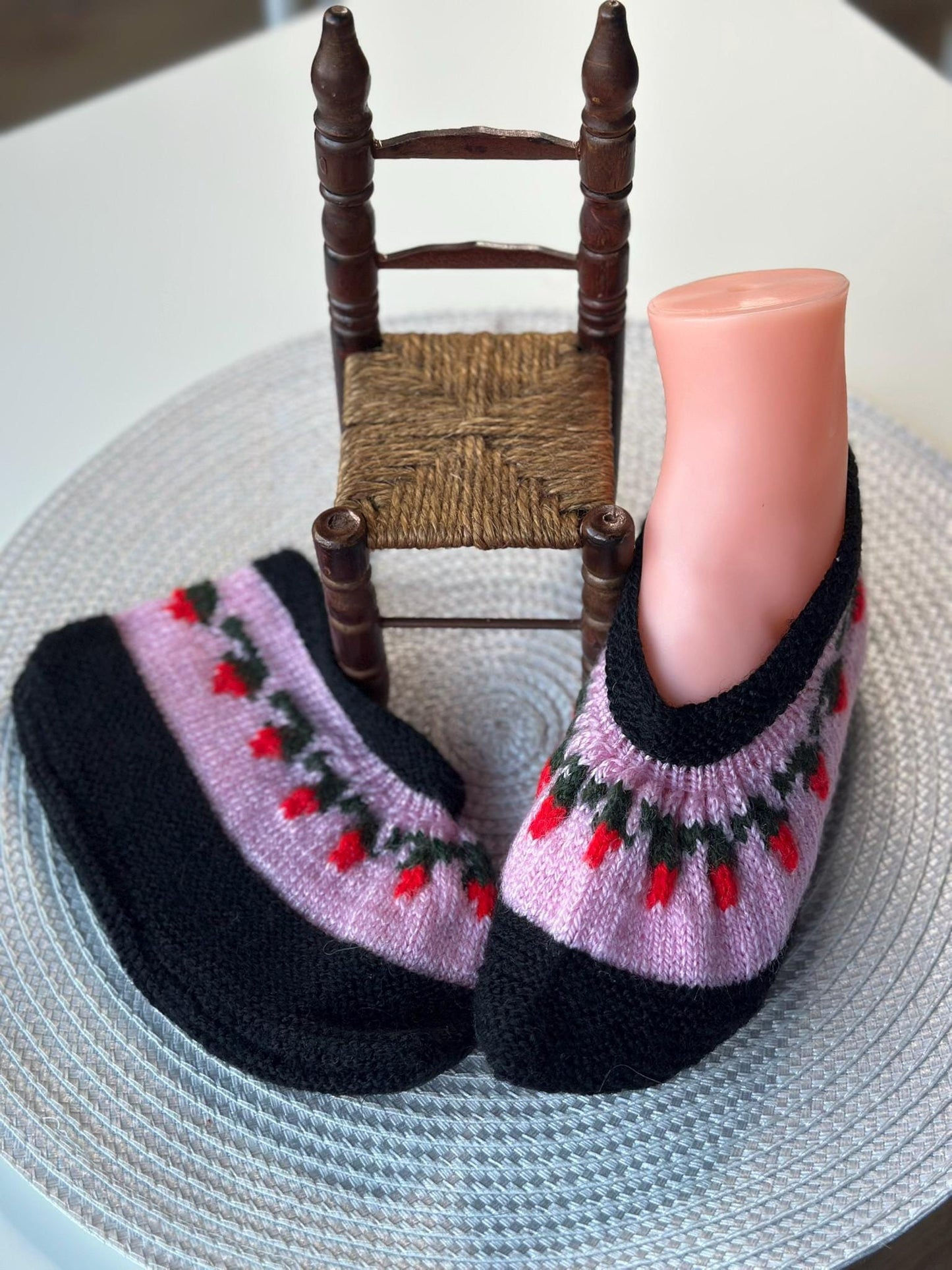 Anatolian Patterned Socks, Handmade Colorful Crochet Booties, Sleep Socks, Thermal Warm Socks, Handmade Knitted Turkish Patik Retro socks,