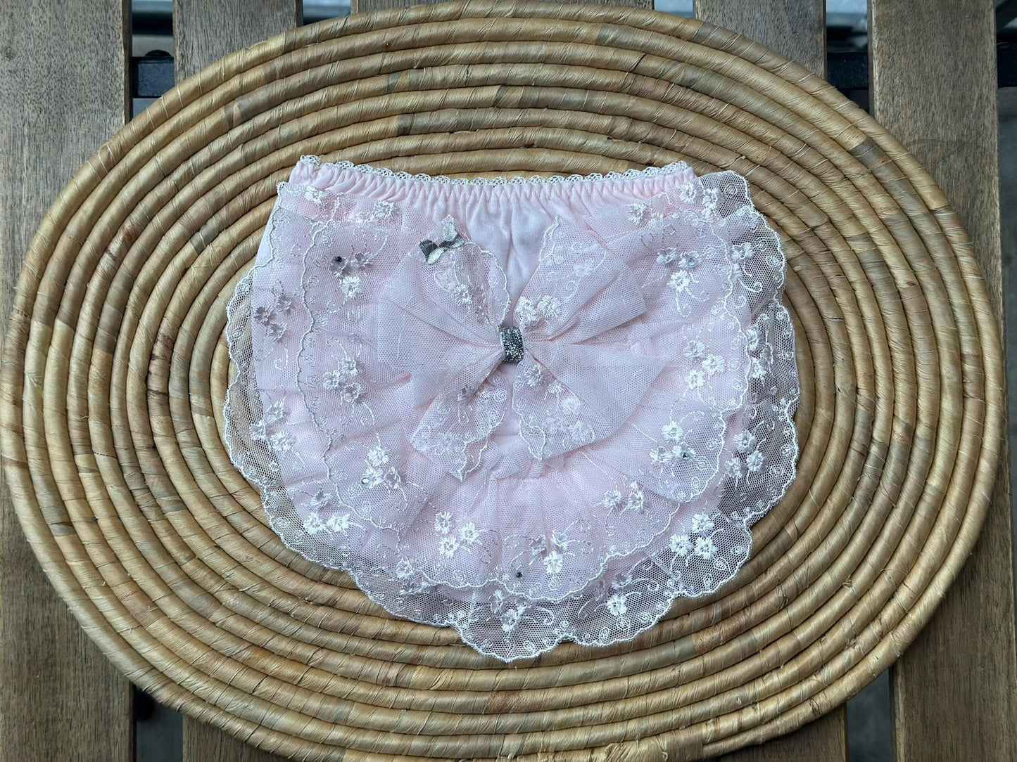 Baby Girl Lace Ruffle Glitter Bloomer, Diaper Cover, Birthday Photoshoot Cloth, Baby Shower Gift, Newborn , Toddler