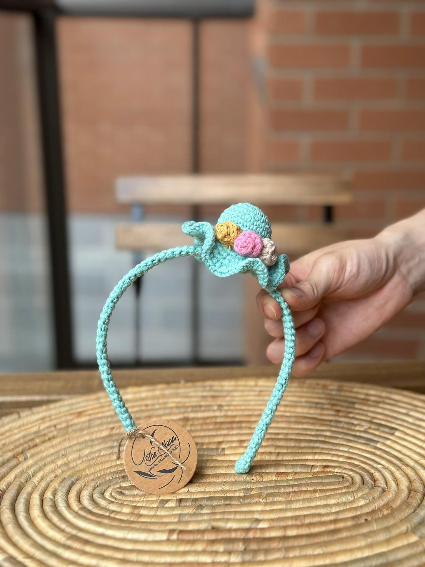 Handmade Adjustable Hat-Style Hairband | Cotton Yarn, 4 Colors