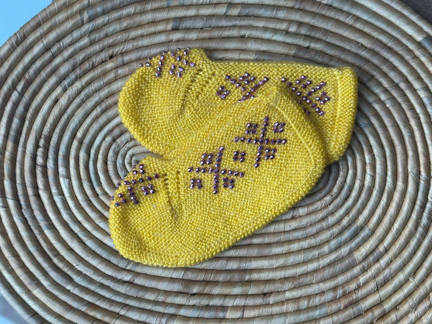 Anatolian Patterned Socks, Handmade Colorful Crochet Booties, Sleep Socks, Thermal Warm Socks, Handmade Knitted Turkish Patik Retro socks,